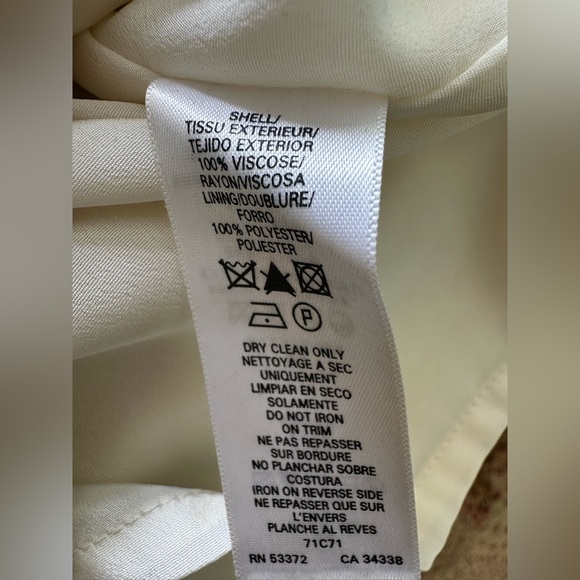 FRENCH CONNECTION OFF WHITE FANCY SEQUIN SHORT SLEEVES PARTY DRESS SIZE 4 - Picture 7 of 7